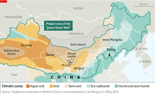 Grande muraille verte Chine